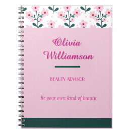 Chic Blommigt & Färg-block Anteckningsbok
