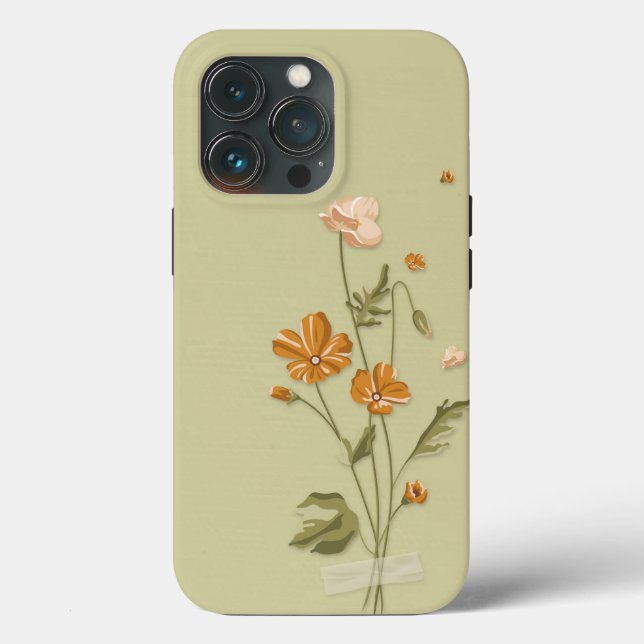 chic blommigt Fodral-Mate iphone case (Baksida )