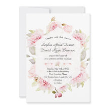 Chic  Blommigt Geometric Dusty Blue Bröllop