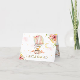 Chic Blommigt Luftballong Animals Food Tält Card Tack Kort