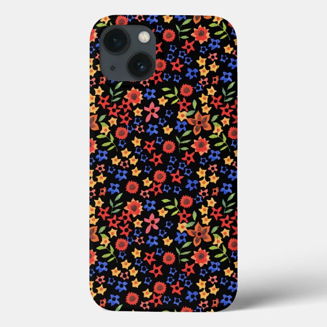 Chic Blommigt Miniprint Anpassningsbar iPhone 6 Xt (Baksida)