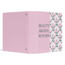 Chic Blommigt & Rosa Binder
