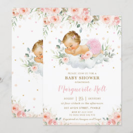 Chic  Blommigt Sötpande Flicka Stötfångare  Inbjudningar