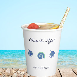 Chic Blue and White Fish and Snäckas Beach House