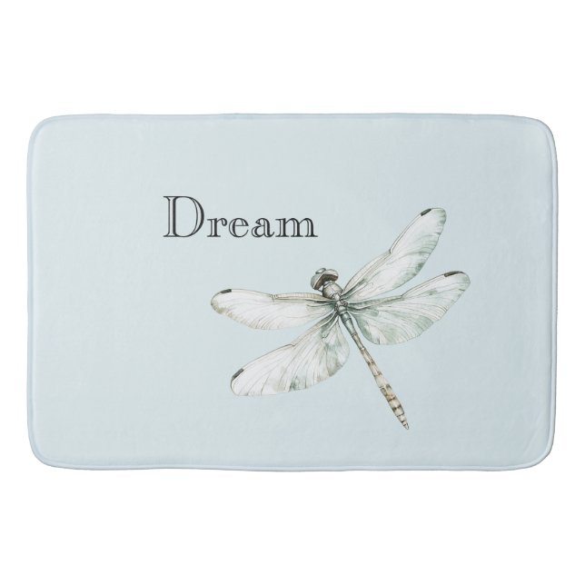 Chic Blue Dragonflies Dream Badrumsmatta (Framsidan)