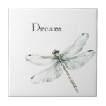 Chic Blue Dragonflies Dream Kakelplatta<br><div class="desc">Chic Blue Dragonflies-dröm</div>