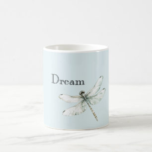 Chic Blue Dragonfly Dream Kaffemugg