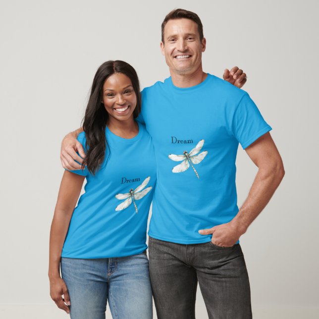 Chic Blue Dragonfly Dream T Shirt (Unisex)