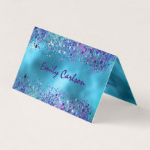 Chic Blue rosa Iriscent glitter