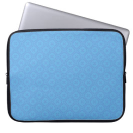 Chic Blue Welsh Mönster Laptop Fodral