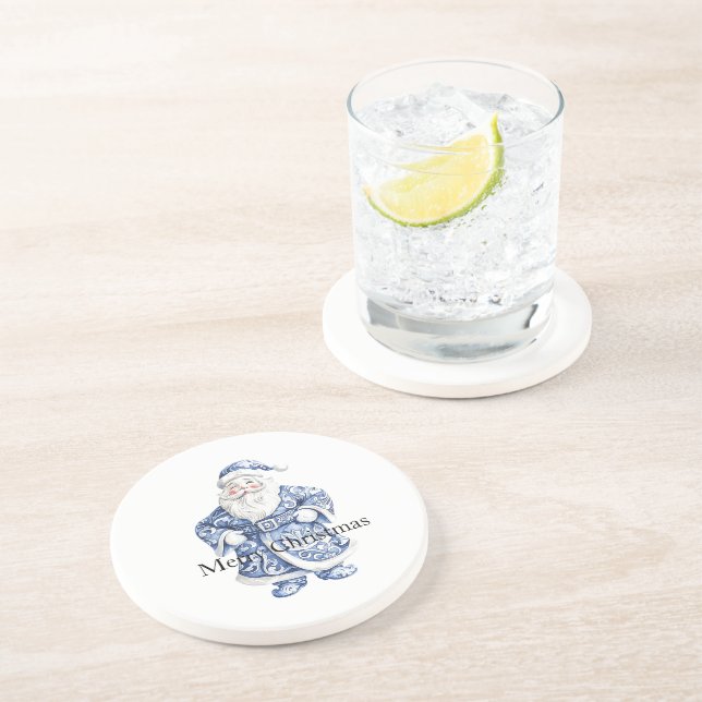 Chic Blue White jultomte Underlägg (Sidan)