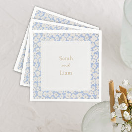 Chic Blue & White Petit Fleur Pappersservett