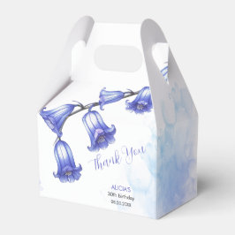 Chic Bluebell Flower Blommar Birthday Tack Presentaskar