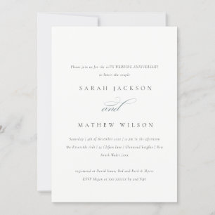 Chic Blush Paisley Typografi Alla Års Jubileum Inbjudningar