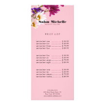 Chic Bohemian Wildblommors Rosa Boutique Salon