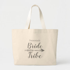 Chic Boho Brud Tribe Personlig Jumbo Tygkasse