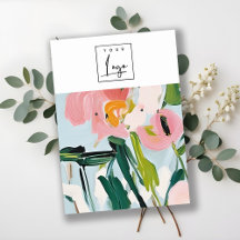 Chic Boho färgfläckad Blommigt Logotyp för ararrer
