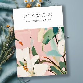 Chic Boho färgfull färgad Blommigt Necklace Earrin Visitkort