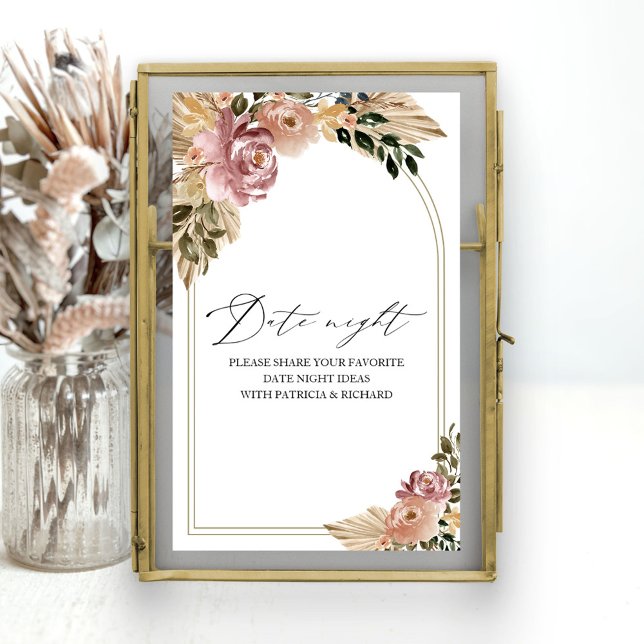 Chic Boho-Möhippan Datum för Burk-tecken Poster (Skapare uppladdad)