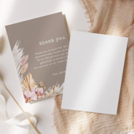 Chic Boho Pampas Grass Baby Shower - tack för ditt Inbjudningar