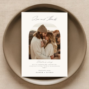 Chic Boho Photo Bröllop - tackkort Tack Kort