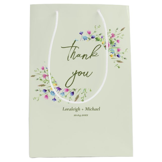 Chic boho (slädblommor) Bröllop (Framsidan)