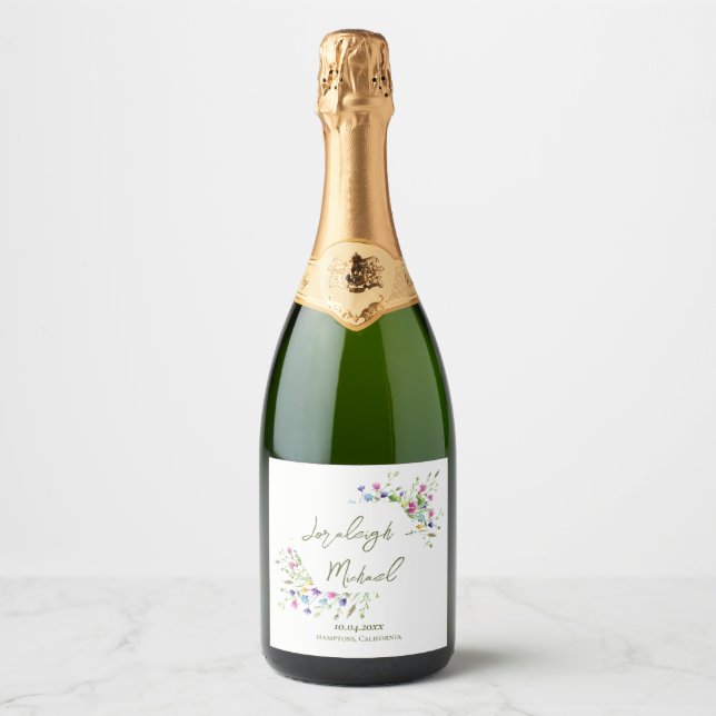 Chic boho (slädblommor) Bröllop (Framsida)