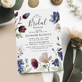 Chic Boho Vilda Blommor Bröllop Bröllopsdusch Inbjudningar