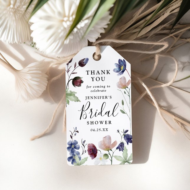Chic Boho WildblomMöhippa Tack Presentetikett (Skapare uppladdad)