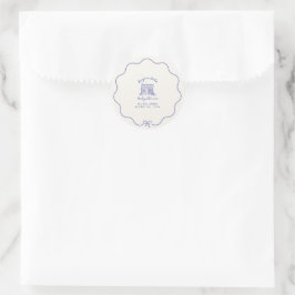 Chic Bonjour bebe baby shower Runt Klistermärke