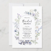 Chic Botanical Watercolor Wildblomme Möhippa Brunc