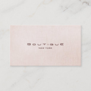 Chic Boutique Faux Ljus rosa Linen Affärskort Visitkort