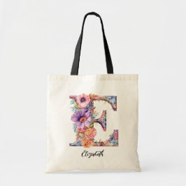 CHIC BREV E | Whimsique Blommigt Brev Monogram Tygkasse