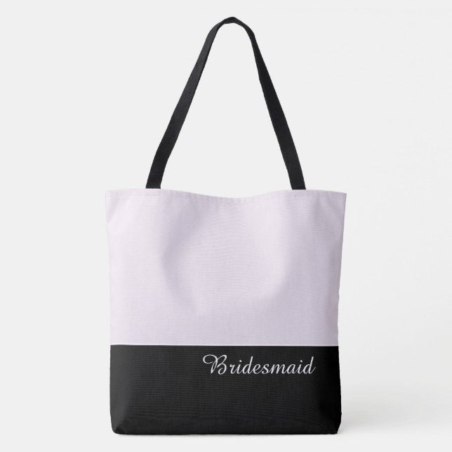 Chic Bridesmaid Tote Bag Tygkasse (Baksida)