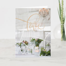 Chic Bröllop/årsjubileum Tack Kort