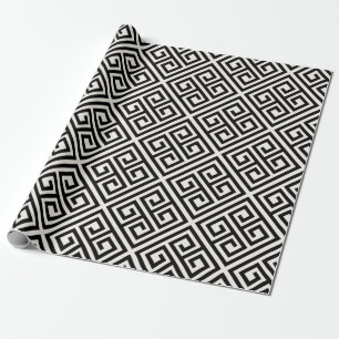 Chic bröllop för stilfull modern svart presentpapper