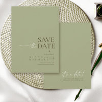 Chic Bröllop Sage Grönt Vert ID1046
