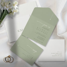 Chic Bröllop Sage/Pearl ID1046
