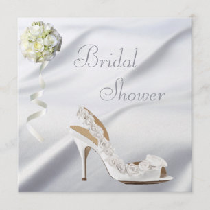Chic Bröllop Shoe & Bouquet Möhippa Inbjudningar