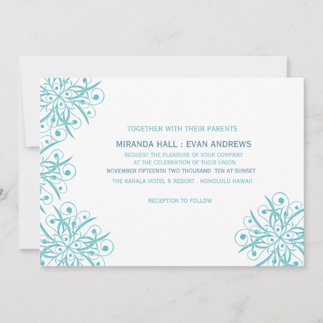 Chic - Bröllopbjudande Inbjudningar (Framsida)