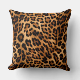 Chic Brown Leopard Skriv ut Kudde