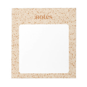 Chic Brown Polka dots Stationery Anteckningsblock