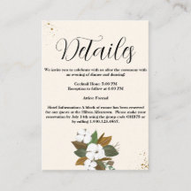 Chic bruna och krämfärgade blommiga bröllopsdetalj