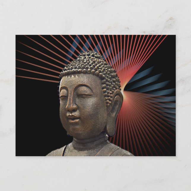 Chic Buddha Yoga Stil Vykort (Framsida)
