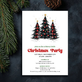 Chic Buffalo Check Festive Party Digital Invite Inbjudningar