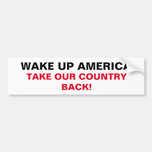 CHIC BUMPERSTICKER_ " TAR VÅR LANDBAKSIDA ", BILDEKAL