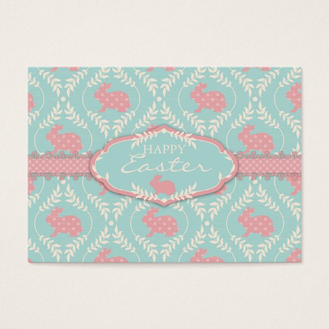 Chic Bunny Gift Märkre Visitkort (Framsidan)