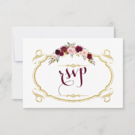 Chic Burgundy Marsala Blommigt Fall Wedding OSA