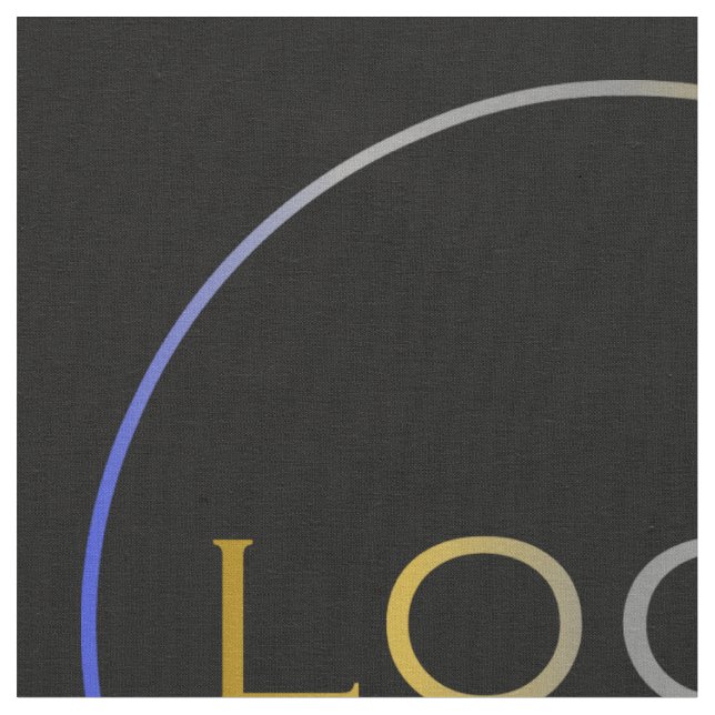 Chic Business Corporate Anpassningsbar Logotyp Fot Tyg (Närbild)