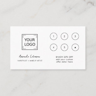 CHIC Business Reward 6 Slår Logotyp vit ROSA Visitkort